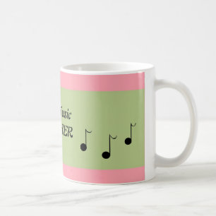 Rosa und grüne Meister der Musik Kaffeetasse
