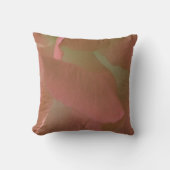 Rosa und grüne moderne Petalen Kissen (Vorderseite)