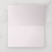 Rosa und grüne Nähknopf Hochzeitsknöpfe Platzkarte (Innenseite Aufgefaltet)