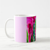 Rosa und grüne Natur Kaffeetasse (Links)