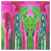 Rosa und grüne Naturmode Stoff (Nahaufnahme)