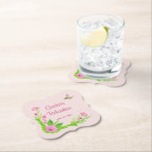 Rosa und grüne Nostalgie Untersetzer (Vor Ort)