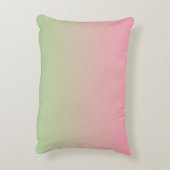 "Rosa und grüne Ombre" Zierkissen (Rückseite(Vertikal))