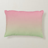 "Rosa und grüne Ombre" Zierkissen (Rückseite)