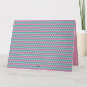 Rosa und grüne Pastellfarben Weihnachtskarte Karte (Rückseite)