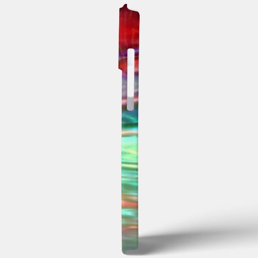 Rosa und grüne Perlenstruktur Case-Mate iPhone Hülle (Rückseite / Links)