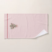 Rosa und grüne Pinselstrich-Weihnachtsbaum Badhandtuch Set (Handtuch)