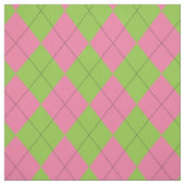 Rosa und grüne Raute Schwarz Stoff (Muster)