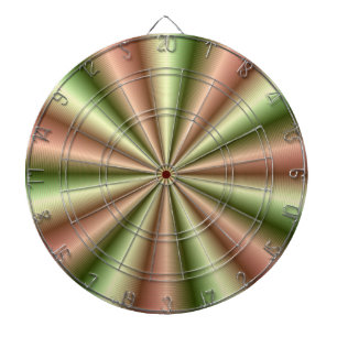Rosa und grüne Ribbed Pleat Dartboard Dartscheibe