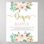 Rosa und grüne Rosa Windeln Poster (Vorne)