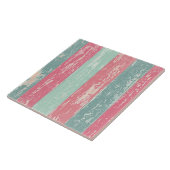 Rosa und grüne rustikale Holzzaun Grunge Textur Fliese (Seite)