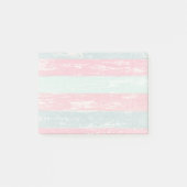 Rosa und grüne rustikale Holzzaun Grunge Textur Post-it Klebezettel (Vorderseite)