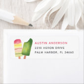 Rosa und grüne Sommer Popsität Rücksendeadresse (Insitu)