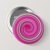 Rosa und grüne Spirale Button (Vorne & Hinten)