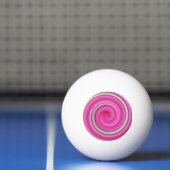 Rosa und grüne Spirale Tischtennisball (Netto)