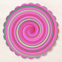 Rosa und grüne Spirale