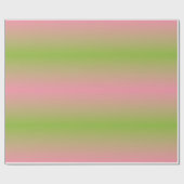 Rosa und grüne Steigung Stripes Packpapier (Flach)