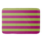Rosa und grüne Streifen Badematte (Vorderseite)