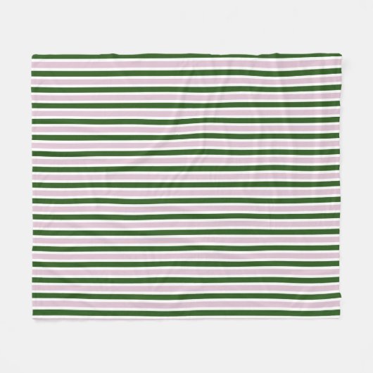 Rosa und grüne Streifen Fleecedecke (Vorderseite (Horizontal))