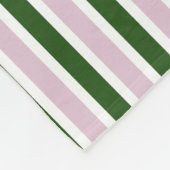Rosa und grüne Streifen Fleecedecke (Ecke)