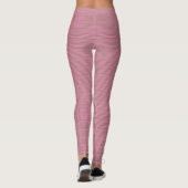 Rosa und grüne Streifen Leggings (Rückseite)