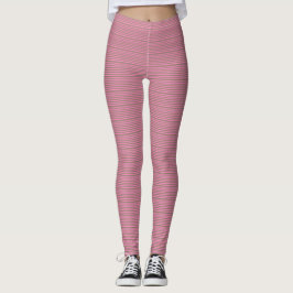 Rosa und grüne Streifen Leggings