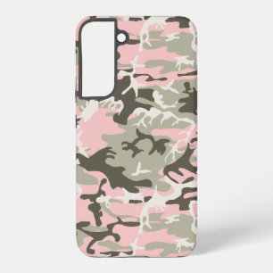 Rosa und grüne Tarnung, Militär, Armee Samsung Galaxy Hülle