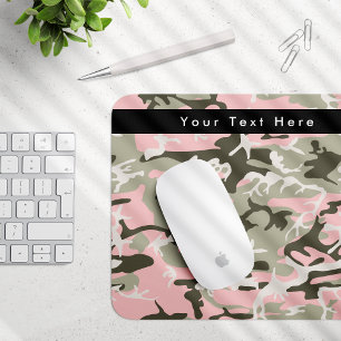 Rosa und grüne Tarnung, Tarnmuster, Militär, Armee Mousepad