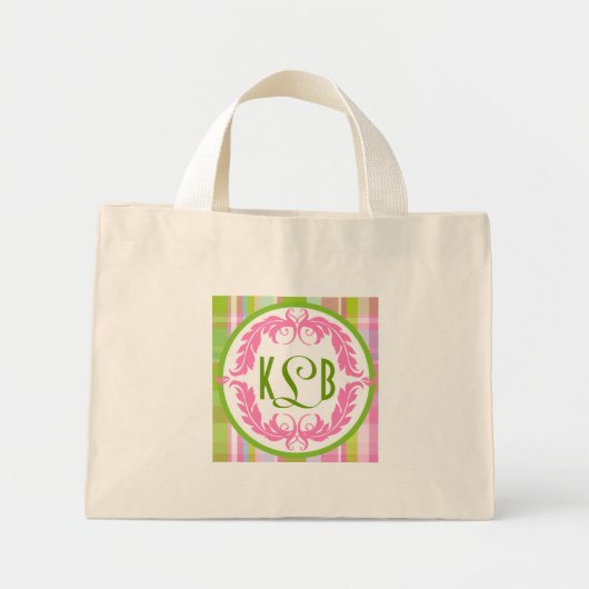 Rosa und grüne Tasche (Vorne)
