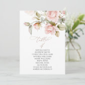 Rosa und Grüne Tischnummer 4 Sitzplakette (Stehend Vorderseite)