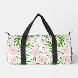 Rosa und grüne Tüte aus kleinen Tüten Duffle Bag