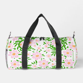 Rosa und grüne Tüte aus kleinen Tüten Duffle Bag