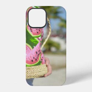 Rosa und grüne Wassermelonen-bedruckte Tasche iPhone 12 Hülle