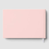 Rosa und grüne Wavy-Hochzeit Gästebuch (Rückseite)