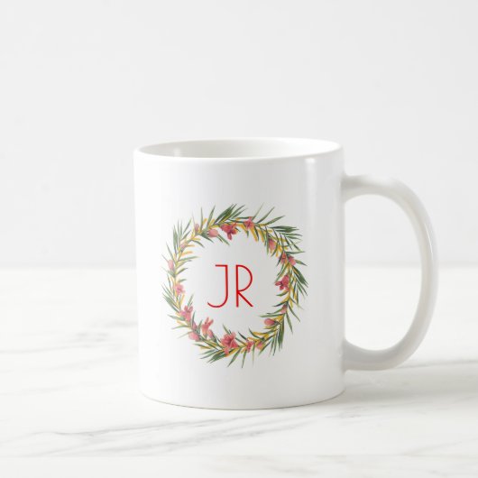 Rosa und grüne Weihnachtsfeier Kaffeetasse (Rechts)