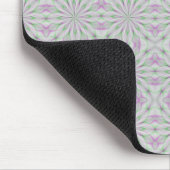 Rosa und grüne Weihnachtsrosetten Mousepad (Ecke)