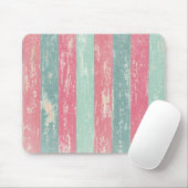 Rosa und grüne Zaunstruktur Mousepad (Mit Mouse)