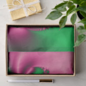 Rosa und grüner Blütenfluss Seidenpapier (Geschenk)