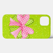 Rosa und grüner Bow und Band Case-Mate iPhone Hülle (Rückseite (Horizontal))