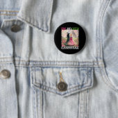 Rosa und grüner Clroom Magic Hexenmeister Hallowee Button (Beispiel)