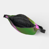 Rosa und grüner Farbton Bauchtasche (Offen)
