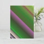Rosa und grüner Farbton Einladung (Stehend Vorderseite)