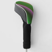 Rosa und grüner Farbton Golf Headcover (angewinkelt)