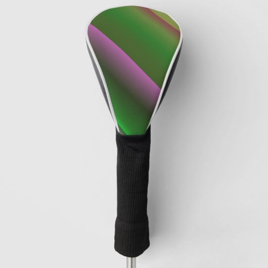 Rosa und grüner Farbton Golf Headcover (Vorderseite)