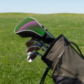 Rosa und grüner Farbton Golf Headcover (In SItu)