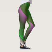 Rosa und grüner Farbton Leggings (Rechts)