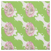 Rosa und grüner Frosch Stoff (Muster)