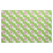 Rosa und grüner Frosch Stoff (Fat Quarter (45,7 x 55,9 cm))