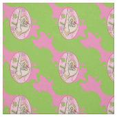 Rosa und grüner Frosch Stoff (Muster)