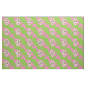 Rosa und grüner Frosch Stoff (Fat Quarter (45,7 x 55,9 cm))